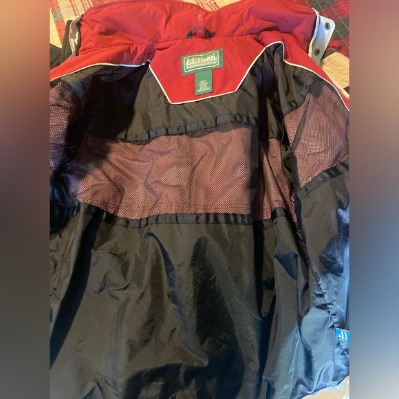 LL Bean The Weather Channel Men’s Red Jacket Medium - Picture 2 of 5
